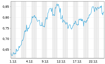 Chart Mini Future Long BHP - 1 Monat
