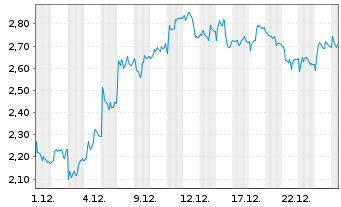 Chart Mini Future Long Salzgitter - 1 Monat