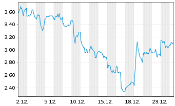 Chart Mini Future Long PDD Holdings - 1 Monat