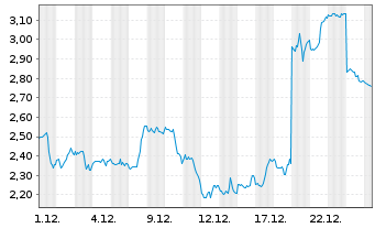 Chart Mini Future Short Nike - 1 Monat
