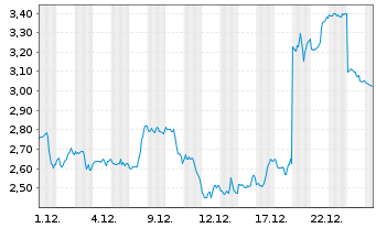 Chart Mini Future Short Nike - 1 Monat