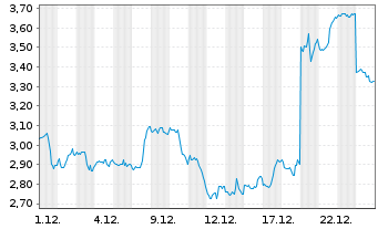 Chart Mini Future Short Nike - 1 Monat