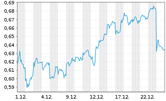 Chart Mini Future Short BYD - 1 Monat