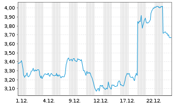 Chart Mini Future Short Nike - 1 Monat