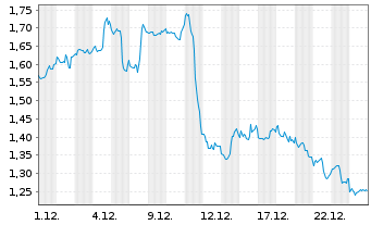 Chart Mini Future Short Visa - 1 Monat
