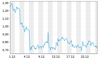 Chart Mini Future Short SUESS MicroTec - 1 Monat