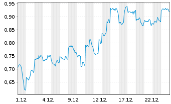 Chart Mini Future Short Alibaba - 1 Monat