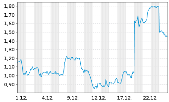 Chart Mini Future Short Nike - 1 Monat