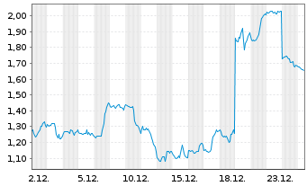 Chart Mini Future Short Nike - 1 Monat