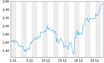Chart Mini Future Long Micron - 1 Monat