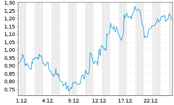 Chart Mini Future Short Super Micro Computer - 1 Monat