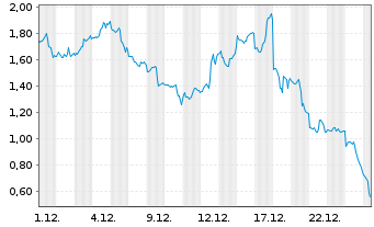 Chart Mini Future Short Micron - 1 Monat