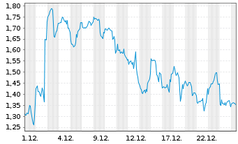 Chart Mini Future Short Block - 1 Monat