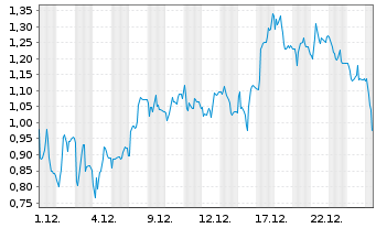 Chart Mini Future Short Siltronic - 1 Monat