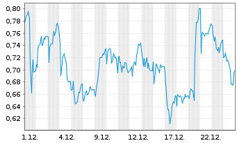 Chart Mini Future Short PVA TePla - 1 Monat