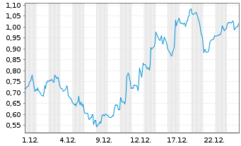 Chart Mini Future Short Super Micro Computer - 1 Monat