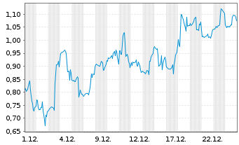 Chart Mini Future Short PayPal - 1 Monat