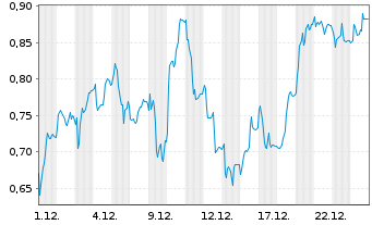 Chart Mini Future Long Verbio Vereinigte Bioenergie - 1 Monat