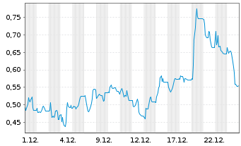 Chart Mini Future Short Northern Data - 1 Monat