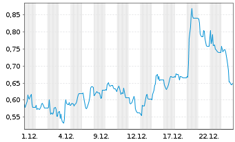 Chart Mini Future Short Northern Data - 1 Monat