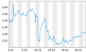 Chart Mini Future Long Fraport - 1 Monat