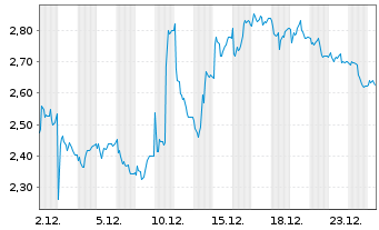 Chart Mini Future Short Fraport - 1 Monat