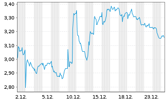 Chart Mini Future Short Fraport - 1 Month