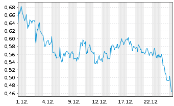 Chart Mini Future Short Indus Holding - 1 Monat
