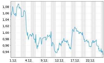 Chart Mini Future Short Krones AG - 1 Monat