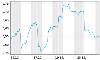 Chart Mini Future Long Palantir - 1 Monat