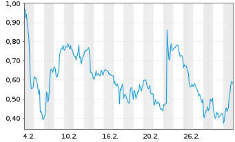 Chart Mini Future Long AMD - 1 Monat