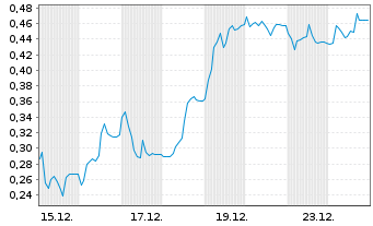 Chart Mini Future Long Verbio Vereinigte Bioenergie - 1 Monat