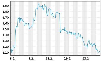 Chart Mini Future Long Brenntag - 1 Monat