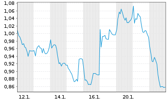 Chart Mini Future Short Indus Holding - 1 Monat