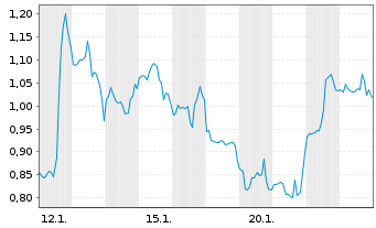 Chart Mini Future Long Solaredge - 1 Monat