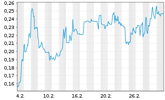 Chart Mini Future Short American Lithium - 1 Monat