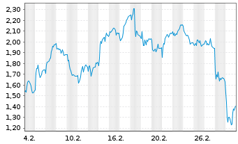 Chart Mini Future Long Fraport - 1 Monat
