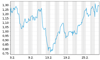 Chart Mini Future Long RWE - 1 Monat
