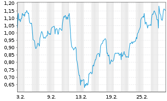 Chart Mini Future Long RWE - 1 Monat