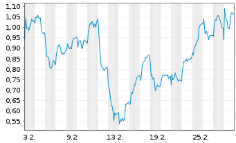 Chart Mini Future Long RWE - 1 Monat