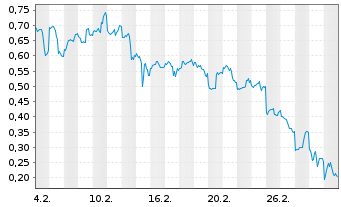 Chart Mini Future Long Alibaba - 1 Monat