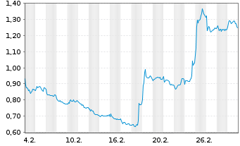 Chart Mini Future Short freenet - 1 Monat