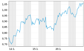 Chart Mini Future Long TotalEnergies - 1 Monat