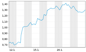 Chart Mini Future Short Salesforce.com - 1 Monat