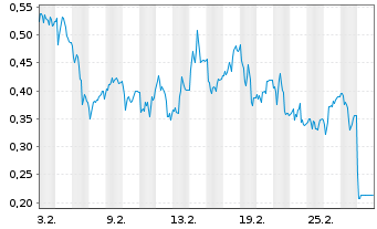 Chart Mini Future Long Mutares - 1 Monat