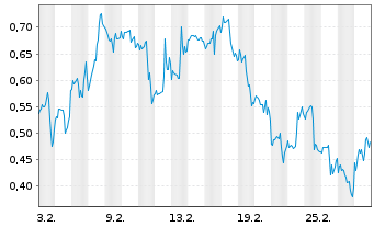 Chart Mini Future Long Boeing - 1 Monat