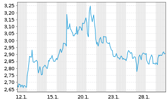 Chart Mini Future Short Continental - 1 Monat