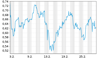 Chart Mini Future Long RTL Group - 1 Monat