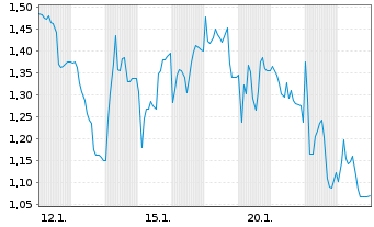 Chart Mini Future Short Salzgitter - 1 Monat