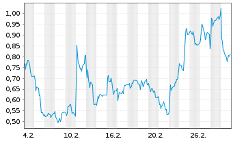 Chart Mini Future Long Verbio Vereinigte Bioenergie - 1 Month